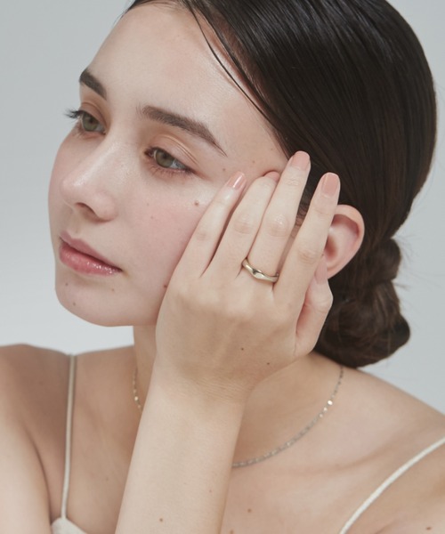 ciite' surgical stainless(シーテサージカルステンレス)の「【 金属アレルギー対応 】 ニュアンスリング サージカルステンレス(リング・レディース・ゴールド/シルバー・11号/13号/15号)」の22枚目の写真