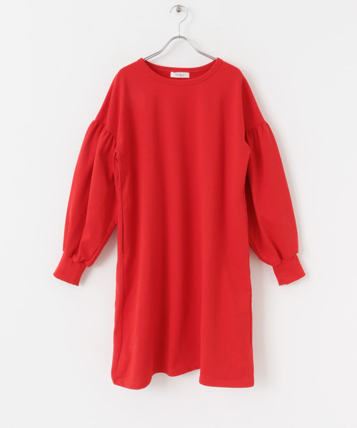 URBAN RESEARCH Sonny Label(アーバンリサーチサニーレーベル)の「袖ボリュームスウェットミニワンピース(ワンピース・レディース・オートミール/ネイビー/レッド・FREE)」の14枚目の写真