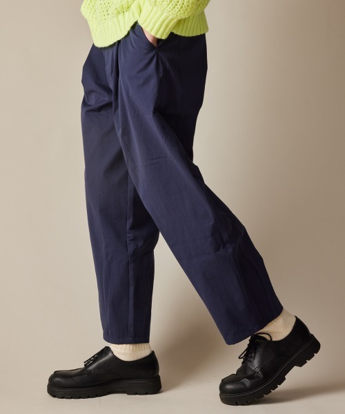 rehacer(レアセル)の「R. : Wide Leg Pleats Pants(チノパンツ・メンズ・ネイビー/グレー・SMALL/MEDIUM/LARGE)」の16枚目の写真