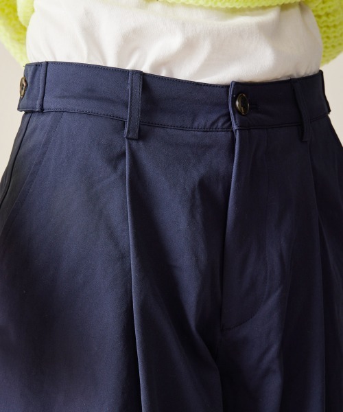 rehacer(レアセル)の「R. : Wide Leg Pleats Pants(チノパンツ・メンズ・ネイビー/グレー・SMALL/MEDIUM/LARGE)」の19枚目の写真