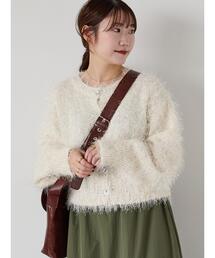 ehka sopo | シャギーラメカーディガン(カーディガン/ボレロ)