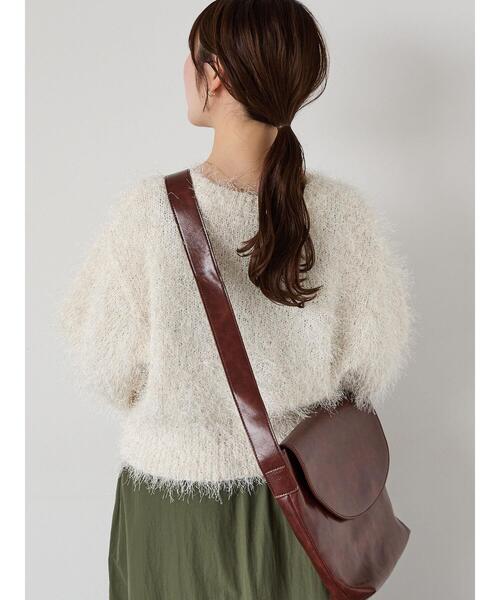 ehka sopo（エヘカソポ）の「シャギーラメカーディガン（カーディガン/ボレロ・レディース・ピンク/グリーン/キナリ/グレー・F）」の19枚目の写真