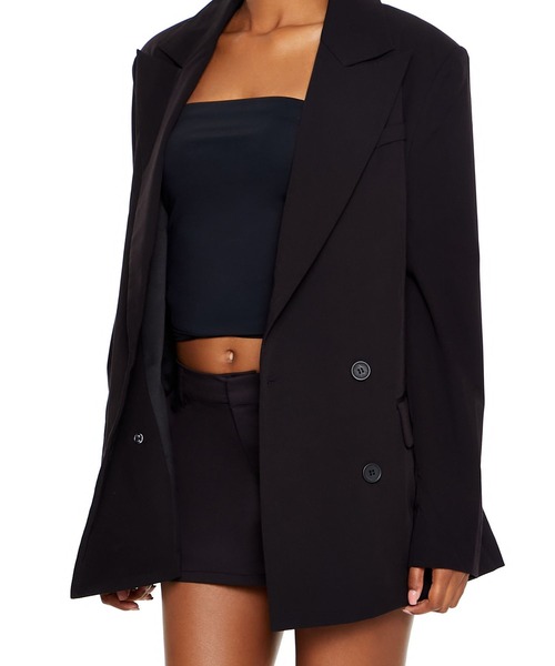 FOREVER 21(フォーエバー トゥエンティーワン)の「ベーシックジャケット(テーラードジャケット・レディース・ブラウン/ブラック・MEDIUM/SMALL)」の8枚目の写真