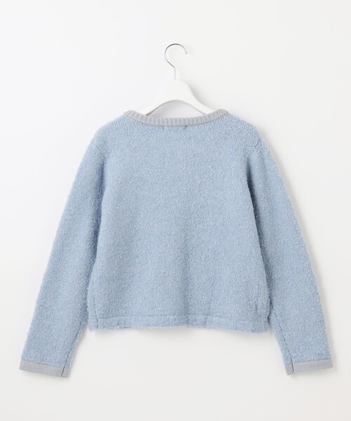 【セール】【洗える】ブークレー ニットジャケット（カーディガン/ボレロ）｜Feroux（フェルゥ）