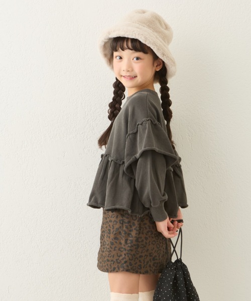 CIAOPANIC TYPY（チャオパニックティピー）の「【お気に入り数3000人突破！】【KIDS】フリルピグメント加工スウェット（スウェット・キッズ・グレー/サックスブルー/チャコールグレー・SMALL/XX-LARGE/X-LARGE/LARGE/MEDIUM）」の10枚目の写真