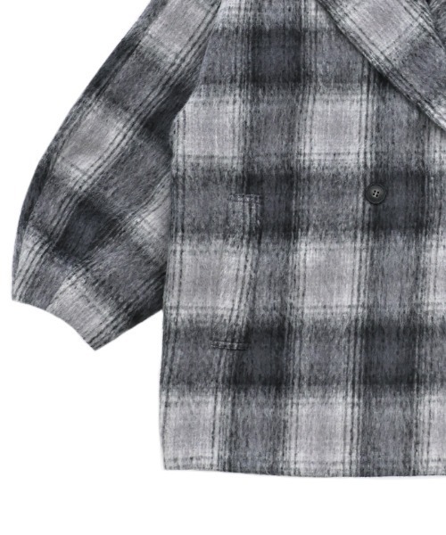 select MOCA（セレクトモカ）の「コクーンスリーブミドルチェスターコート（チェスターコート・レディース・グレー/アイボリー/ブラック・FREE）」の21枚目の写真