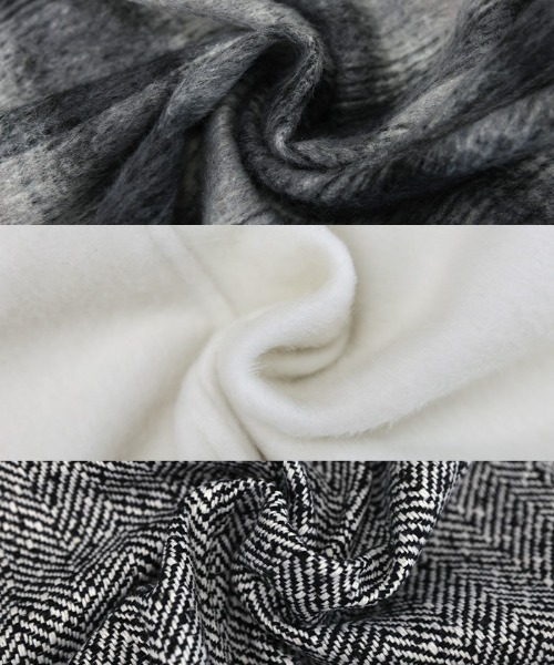 select MOCA（セレクトモカ）の「コクーンスリーブミドルチェスターコート（チェスターコート・レディース・グレー/アイボリー/ブラック・FREE）」の22枚目の写真