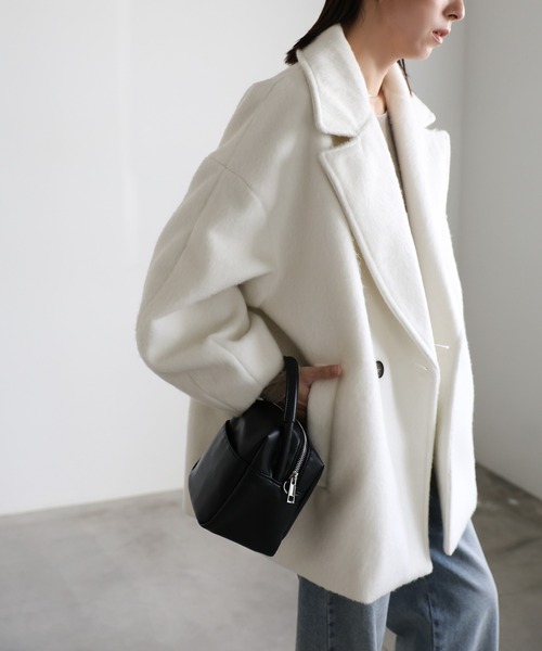 セール】コクーンスリーブミドルチェスターコート（チェスターコート