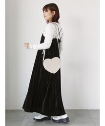 ehka sopo | クラッシュベロアキャミソールワンピース(ワンピース)