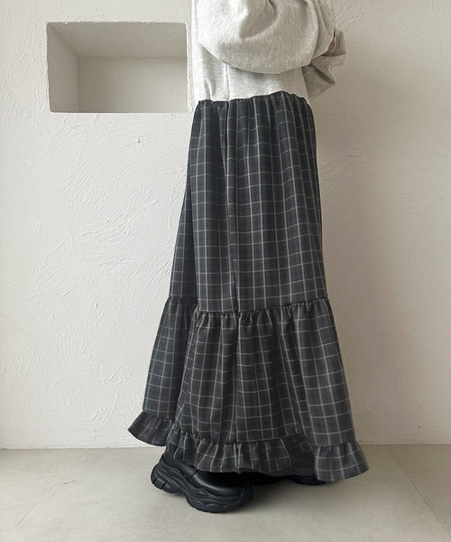 apres jour mignon(アプレジュールミニョン)の「リメイク風裏毛ワンピース【ZOZOTOWN限定アイテム】(ワンピース・レディース・ブラック/ブルー/ブラック系その他/ブラウン系その他・MEDIUM/X-LARGE/SMALL)」の21枚目の写真