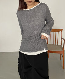 CAPRICIEUX LE'MAGE | 【セット購入割引あり】テンセルウールロンT(Tシャツ/カットソー)