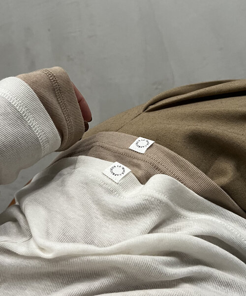 CAPRICIEUX LE'MAGE(カプリシューレマージュ)の「テンセルウールロンT(Tシャツ/カットソー・レディース・グレー/オフホワイト/ベージュ/ネイビー・FREE)」の21枚目の写真