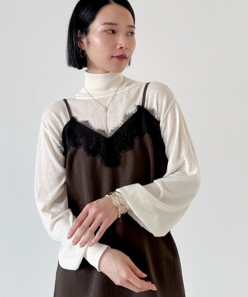 【セール】シルク混ハイゲージタートル（ニット/セーター）｜DOUX ARCHIVES（ドゥアルシーヴ）