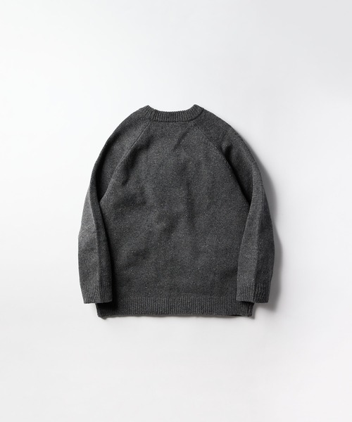 meltum(メルタム)の「WOOL CREWNECK KNIT(ニット/セーター・メンズ・ブラック/チャコールグレー・MEDIUM/LARGE)」の21枚目の写真