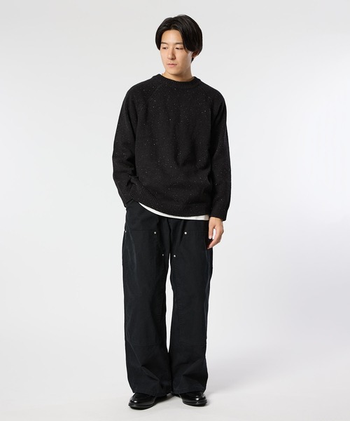 meltum(メルタム)の「WOOL CREWNECK KNIT(ニット/セーター・メンズ・ブラック/チャコールグレー・MEDIUM/LARGE)」の18枚目の写真