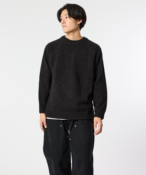 meltum(メルタム)の「WOOL CREWNECK KNIT(ニット/セーター・メンズ・ブラック/チャコールグレー・MEDIUM/LARGE)」の19枚目の写真