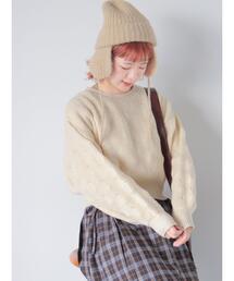 ehka sopo | ショート丈ポコポコニット(ニット/セーター)