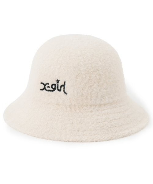 X-girl Stages（エックスガールステージス）の「ファーバケットハット（ハット・キッズ・ブラック/アイボリー・L(52-56cm)/M(48-52cm)）」の10枚目の写真