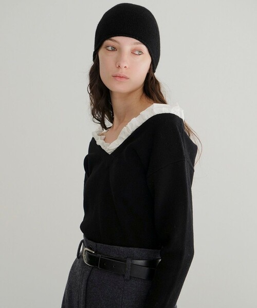 クラネCLANE 2WAY V NECK KNIT TOPS サイズ2