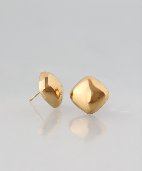 ieLS(イエルズ)の「金属アレルギー対応「ieLS」ステンレス ダイヤモンドピアス(ピアス(両耳用)・レディース・ゴールド・ONE SIZE)」の2枚目の写真