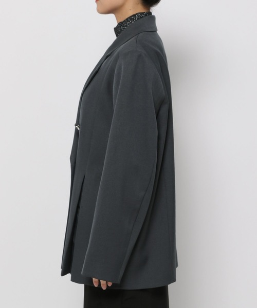 HARE（ハレ）の「タックプリーツメタルボタンジャケット(HARE)（テーラードジャケット・レディース・グレー/ブラック・FREE）」の15枚目の写真