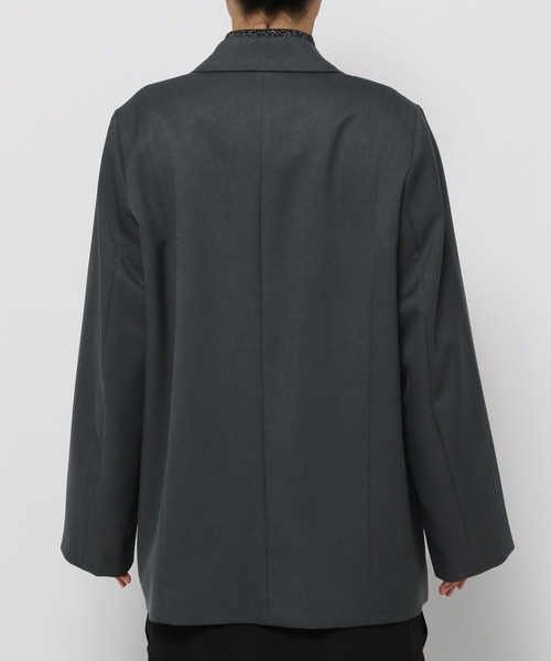 HARE（ハレ）の「タックプリーツメタルボタンジャケット(HARE)（テーラードジャケット・レディース・グレー/ブラック・FREE）」の16枚目の写真