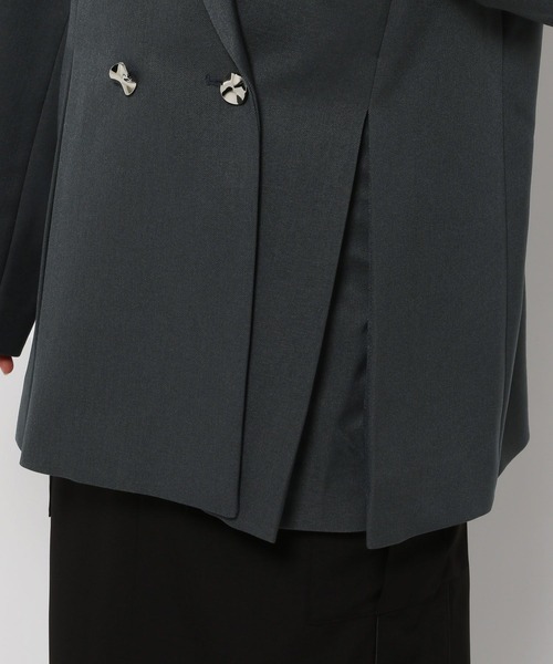 HARE（ハレ）の「タックプリーツメタルボタンジャケット(HARE)（テーラードジャケット・レディース・グレー/ブラック・FREE）」の19枚目の写真