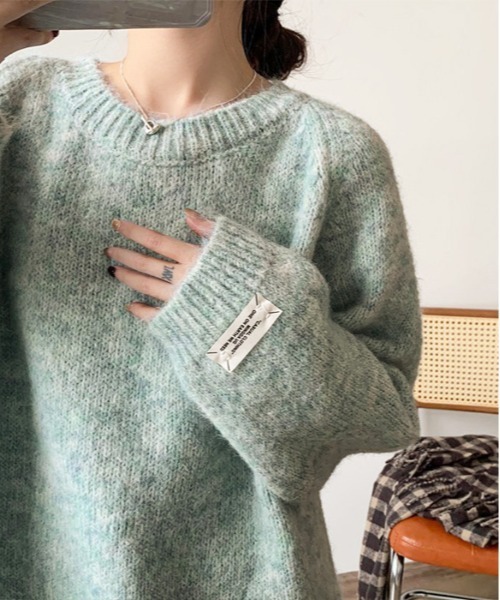 by LEGNA（バイレグナ）の「袖タグ付き ニットプルオーバー（ニット/セーター・レディース・グレー/グリーン/アイボリー/ピンク・FREE）」の4枚目の写真