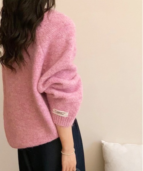 袖タグ付き ニットプルオーバー（ニット/セーター）｜by LEGNA