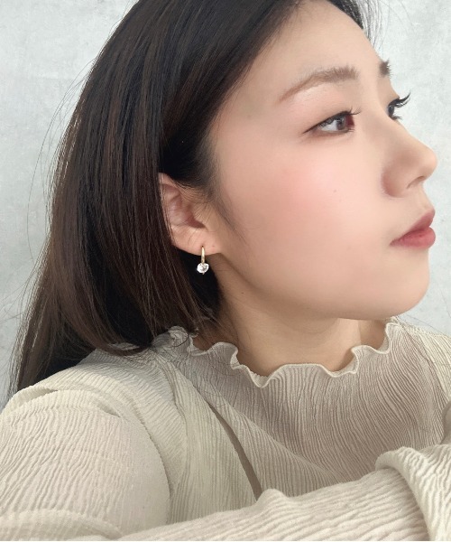 Burner(バーナー)の「【OKUOKU 0909】一粒CZジルコニア フープピアス 両耳用 oku-pierce-633575432954-6 N【RBTS】(ピアス(両耳用)・レディース・シルバー/ゴールド・FREE)」の15枚目の写真