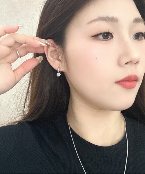 Burner(バーナー)の「【OKUOKU 0909】一粒CZジルコニア フープピアス 両耳用 oku-pierce-633575432954-6 N【RBTS】(ピアス(両耳用)・レディース・シルバー/ゴールド・FREE)」の8枚目の写真