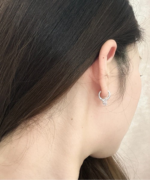 Burner(バーナー)の「【OKUOKU 0909】一粒CZジルコニア フープピアス 両耳用 oku-pierce-633575432954-6 N【RBTS】(ピアス(両耳用)・レディース・シルバー/ゴールド・FREE)」の9枚目の写真