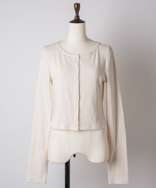 long sleeve lace cardigan / ロングスリーブレースカーディガン