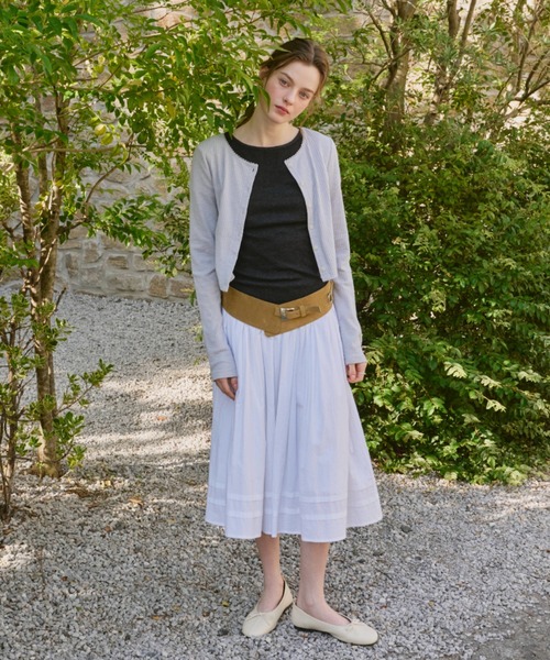 GIUNON（ジウノン）の「long sleeve lace cardigan / ロングスリーブレースカーディガン（カーディガン/ボレロ・レディース・ブラック/ピンク/ブルー/アイボリー・FREE）」の5枚目の写真