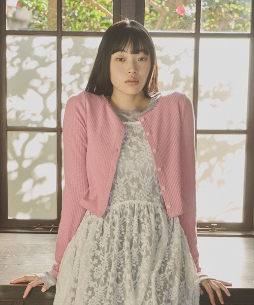 giunon ロングスリーブレースカーディガン GIUNON カーディガン long sleeve lace cardigan / ロング