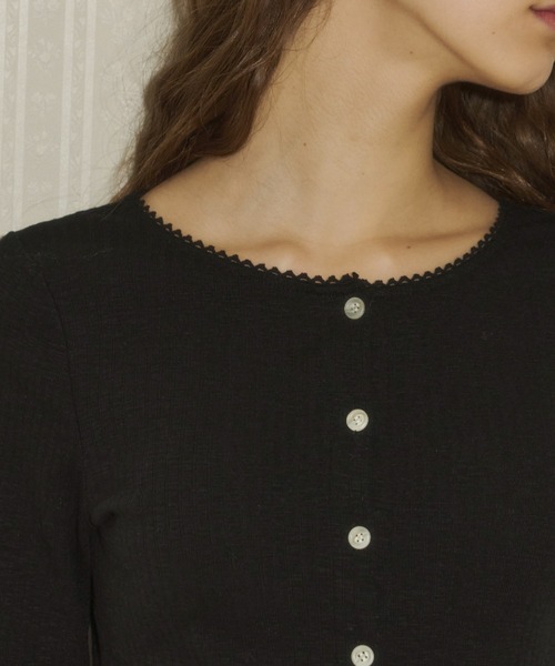 long sleeve lace cardigan / ロングスリーブレースカーディガン
