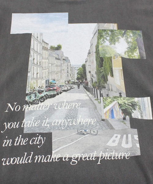 RNA-N(アールエヌエーエヌ)の「M2392 COLLAGE PHOTOプリントT(Tシャツ/カットソー・レディース・アイボリー/チャコール/オフホワイト・FREE)」の18枚目の写真