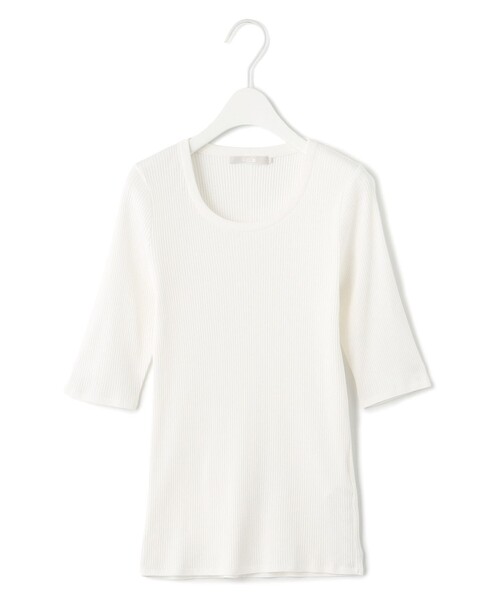 ICB(アイシービー)の「4×2リブ プルオーバー(Tシャツ/カットソー・レディース・アイボリー系/黄土色系1/ブラック系/カーキ系1・SMALL/MEDIUM/X-SMALL)」の3枚目の写真