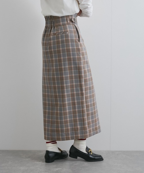 VIS（ビス）の「【美easy】コンフォートツイルウエストデザインIラインスカート【洗える/防シワ/UVケア】（スカート・レディース・ネイビー/ベージュ系その他/グレー系その他・M/L/SS/S）」の14枚目の写真