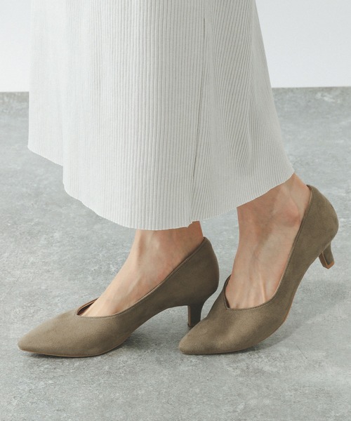 GLOBAL WORK（グローバルワーク）の「らくっション撥水ヒールパンプス/253018（パンプス・レディース・シルバー/グレー/その他/アイボリー/ブラック系その他/ベージュ/ホワイト系その他3/ブラック系9・24cm/22.5cm/23.5cm/24.5cm/23cm/25cm）」の10枚目の写真