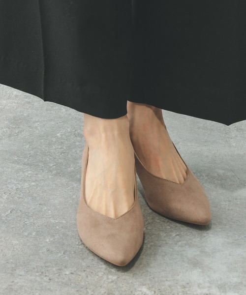 GLOBAL WORK（グローバルワーク）の「らくっション撥水ヒールパンプス/253018（パンプス・レディース・シルバー/グレー/その他/アイボリー/ブラック系その他/ベージュ/ホワイト系その他3/ブラック系9・24cm/22.5cm/23.5cm/24.5cm/23cm/25cm）」の11枚目の写真