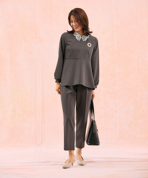 GLOBAL WORK（グローバルワーク）の「らくっション撥水ヒールパンプス/253018（パンプス・レディース・シルバー/グレー/その他/アイボリー/ブラック系その他/ベージュ/ホワイト系その他3/ブラック系9・24cm/22.5cm/23.5cm/24.5cm/23cm/25cm）」の17枚目の写真