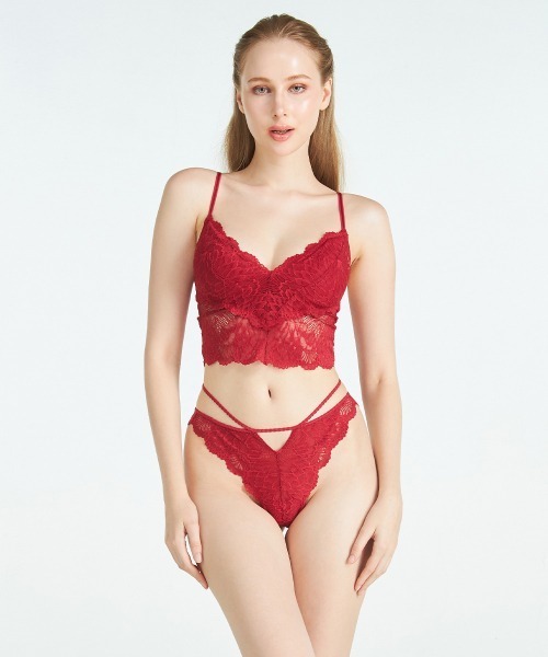 ANNEBRA(アンブラ)の「Amour カップ付きショートキャミ(ブラジャー・レディース・ライトグレー/レッド・L/M/S)」の10枚目の写真