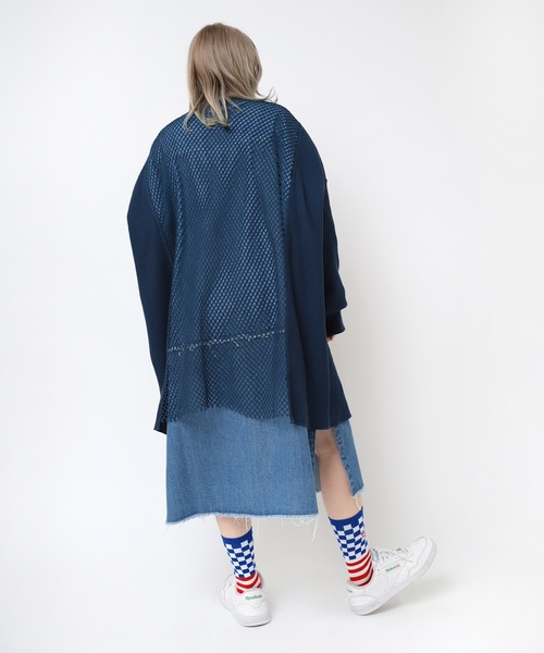 RNA（アールエヌエー）の「E5078 チェッカーボーダーソックス（ソックス/靴下・レディース・ホワイト×レッド/ホワイト×ブルー/ブラック×グリーン・FREE）」の17枚目の写真