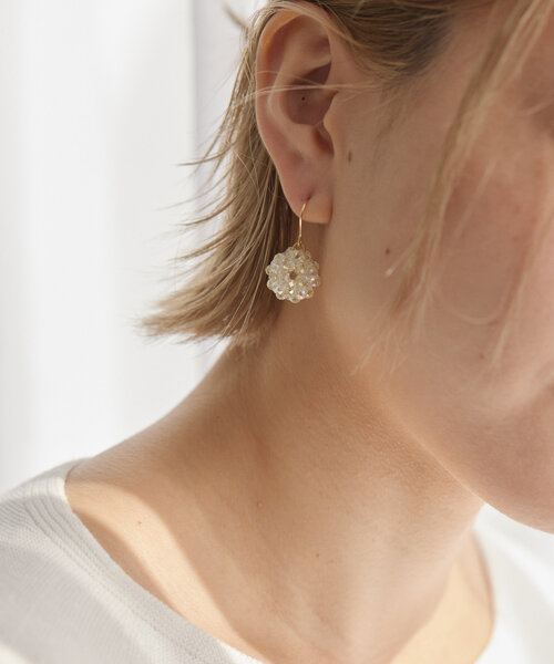 《ステンレスポスト/日本製》クリスタルボールピアス（ピアス（両耳用））｜ear PAPILLONNER（イアパピヨネ） 4,963円