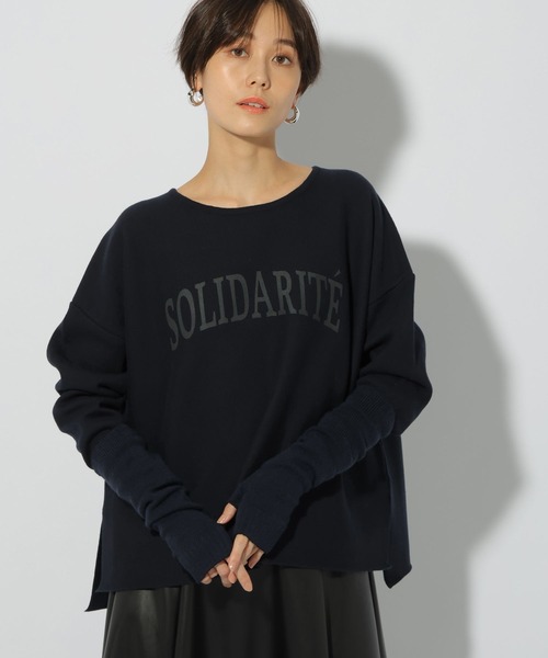 Elura（エルーラ）の「ダブルフェイスボートニット/286649（ニット/セーター・レディース・ネイビー/ライトグレー/ホワイト/ブラック/ブラウン系その他・MEDIUM/LARGE）」の5枚目の写真