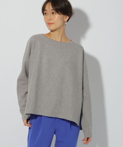 Elura（エルーラ）の「ダブルフェイスボートニット/286649（ニット/セーター・レディース・ネイビー/ライトグレー/ホワイト/ブラック/ブラウン系その他・MEDIUM/LARGE）」の3枚目の写真