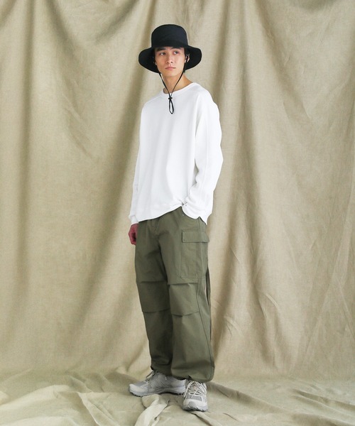 VERON(ヴァロン)の「コットンナイロン高密度ツイルM-65 US ARMYカーゴイージーパンツ(カーゴパンツ・メンズ・カーキ・M/L/S)」の8枚目の写真