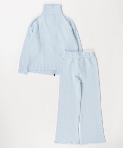Mela(メラ)の「【セットアップ】ジップパーカー × ワイドパンツ(セットアップ・レディース・ホワイト/パープル/ブラック/ブルー/グレー・FREE)」の15枚目の写真