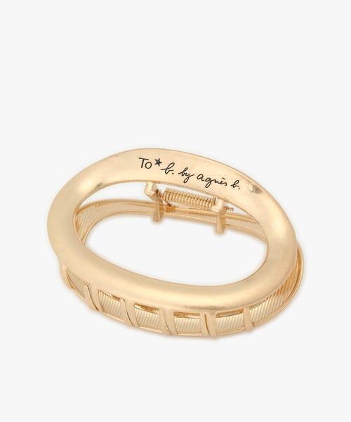 To b. by agnes b.（トゥービーバイアニエスベー）の「”To b.” ロゴ ヘアクリップ（その他ヘアアクセサリー・レディース・ゴールド・FREE）」の5枚目の写真